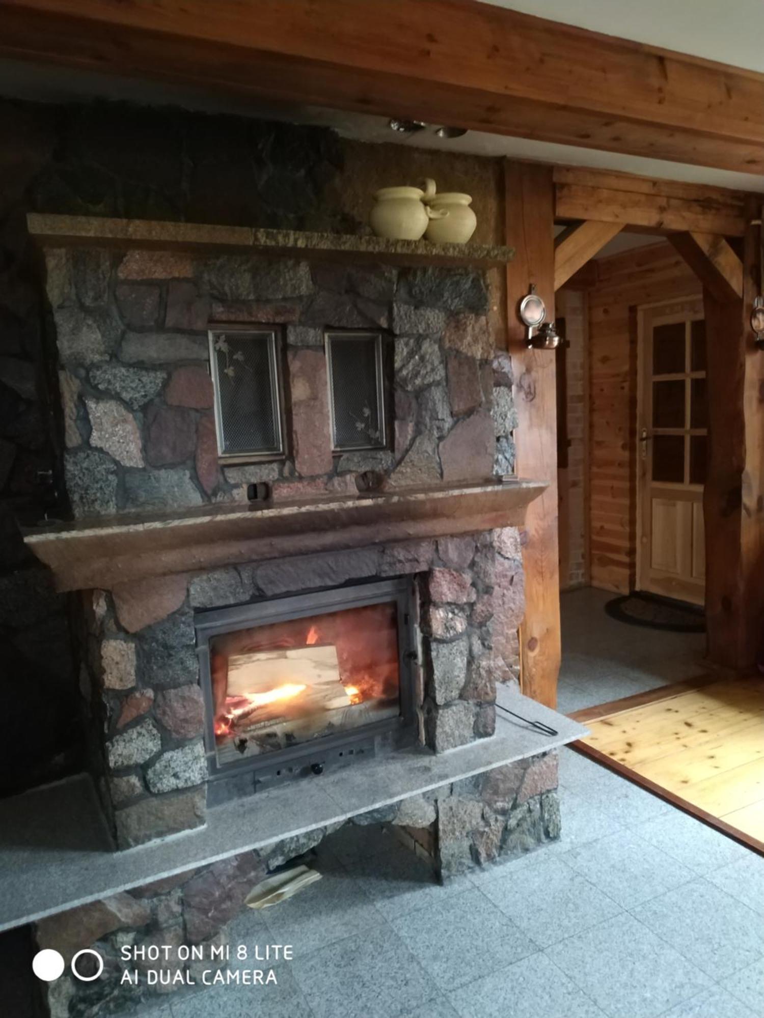 Dom Z Sauna - Lugiele Dzierwiany Экстерьер фото
